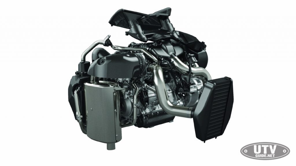 Turbocharged Yamaha 998cc triple cylinder engine