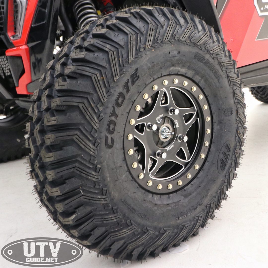 35-inch ITP Coyote Tires Mounted on Walker Evans Racing Legend Beadlock Whe...