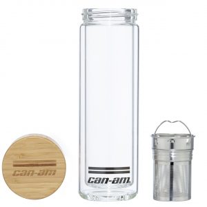 Double Wall Glass Bottle with Tea Infuser