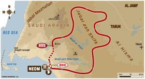 2020 Dakar Rally Stage 3 Map