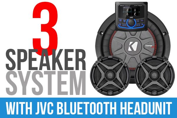 2020+ Polaris Pro XP Complete SSV Works 3-Speaker Plug-&-Play Kit with JVC